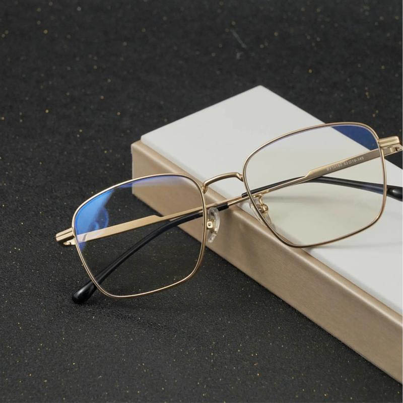 Gold-Rimmed Glasses