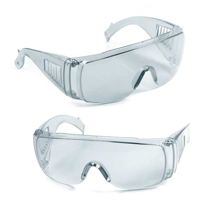 How do goggles protect eyes from bright light and radiation through their light-modulating function?